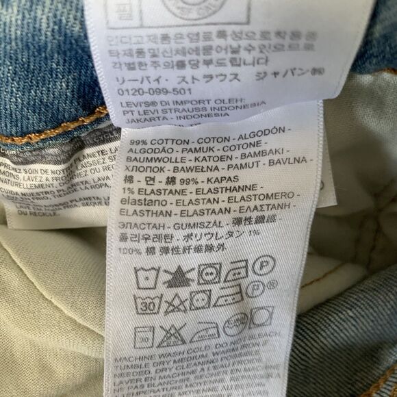 Levis 514 Jeans Men 31X32 Straight Blue Denim Stretch Casual Streetwear Normcore - Picture 12 of 12